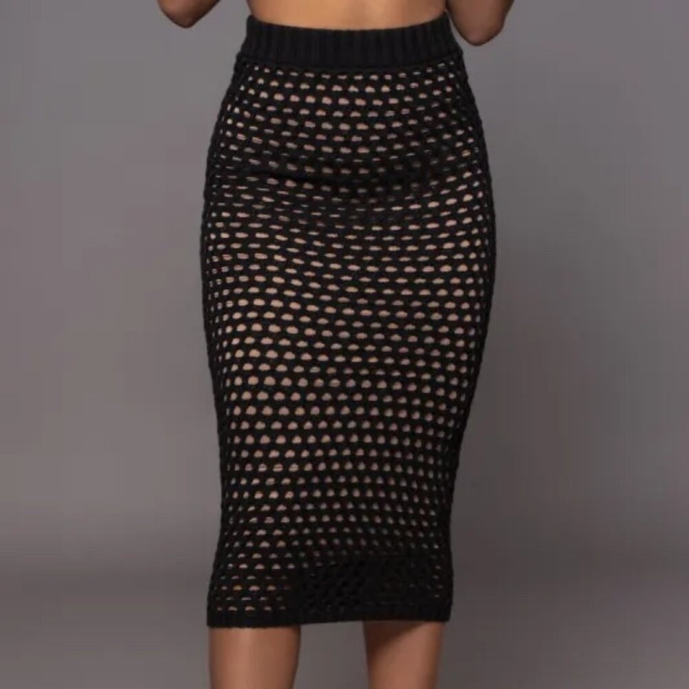 Jluxlable Noir Sunkissed Knit Skirt